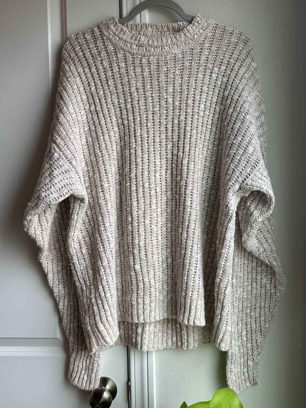 Cozy Vintage Ribbed Chunky Knit Sweater